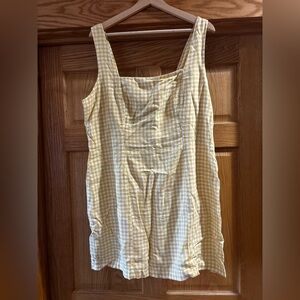 Old Navy Yellow Checkered Dress